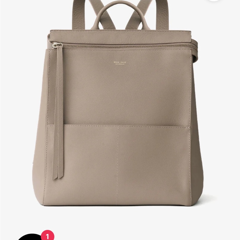 Mina Baie Leather Backpack